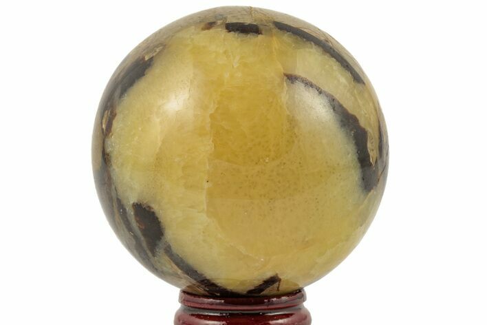 Polished Septarian Sphere - Madagascar #203645